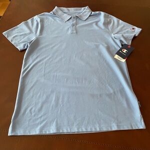 NWT! Champion Blue Polo Shirt, Sz M